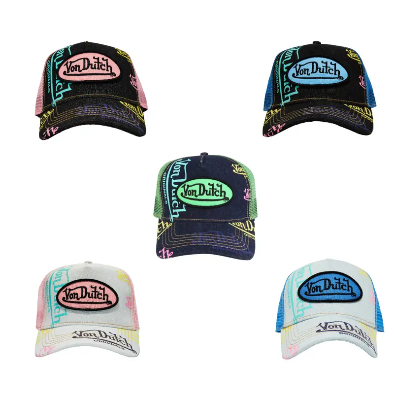 HUDSON PARADISE 777 TRUCKER HAT WITH RHINESTONES BLACK/WHITE