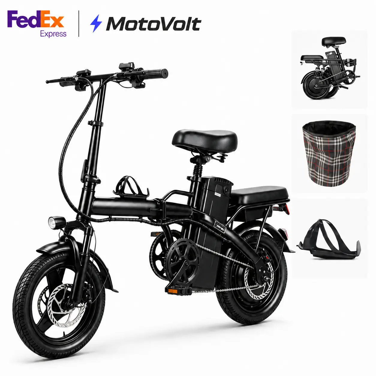 Folding All-Terrain Electric Bike for Adults, 1000W Motor, 48V 15Ah Battery, 20+MPH, 14-Level Suspension, Disc Brakes, UL2849 Certified Foldable E-Bike to shop Adult Electric Bike Electric Bicycle with Suspension Tire f12 elecric youth Powerful affordable