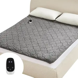 Heated Mattress Pad Twin, Electric Mattress Pad with 9 Heat Settings, Memory Function, Fast Heating, 1-12 Hours Auto Off, Deep Pocket, Machine Washable, 39"x 75", Black