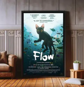 Flow Movie Poster, High Quality Canvas Print, Popular Poster Prints for Wall Aesthetic Decor