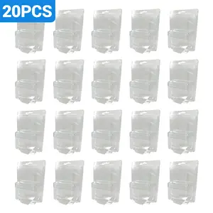 20Pcs PET Clear Car Model Protector Case, Fit for MINIGT Mijo, Anti Dust Scratch UV Damage, Transparent Display Cover, Easy Foldable Assembly for Diecast Car Model Collection