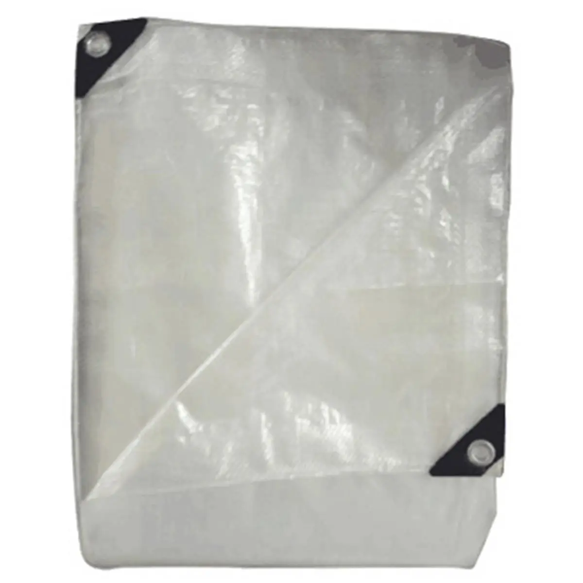 212 MAIN KAPS Tex Waterproof UV Resistant Heavy Duty Polyethylene Tarp Cover, 30x50 ft Large Size, 5.1 oz Weight, 10 Mil Silver & Black Tru-Guard Multi-Use Tarp, Uv Resistant Tarp