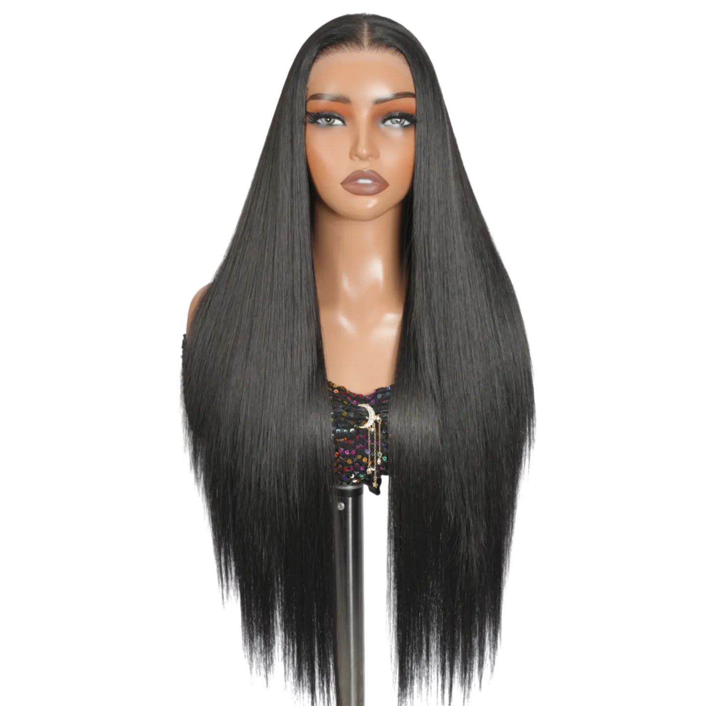 Buy 1 Get 1 Free Blend Human Hair Lace Wig | Natural Hairline Soft & Full 180% Density, #1B Straight Hair Wig & 99J Corn Silk Wig #SummerVibes