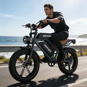 DEEPOWER 1500W Beast Power, 20" Fat Tire Ebike, 45-160 Miles Long Range, UL 2849 Certified, 48V 20/35/60Ah Removable Battery, 30MPH High Speed Electric Bike IN USA