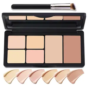Correcting Concealer Cream Contour Palette Long Lasting Makeup with Brush Multi-purpose Liquid Foundation Pack Flawless Complexion stick