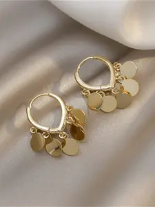 Elegant Round Stud Earrings, Chic Fringe Design, Perfect for Ladies' Daily Wear, Parties, Gifts, Trendy European Style Jewelry