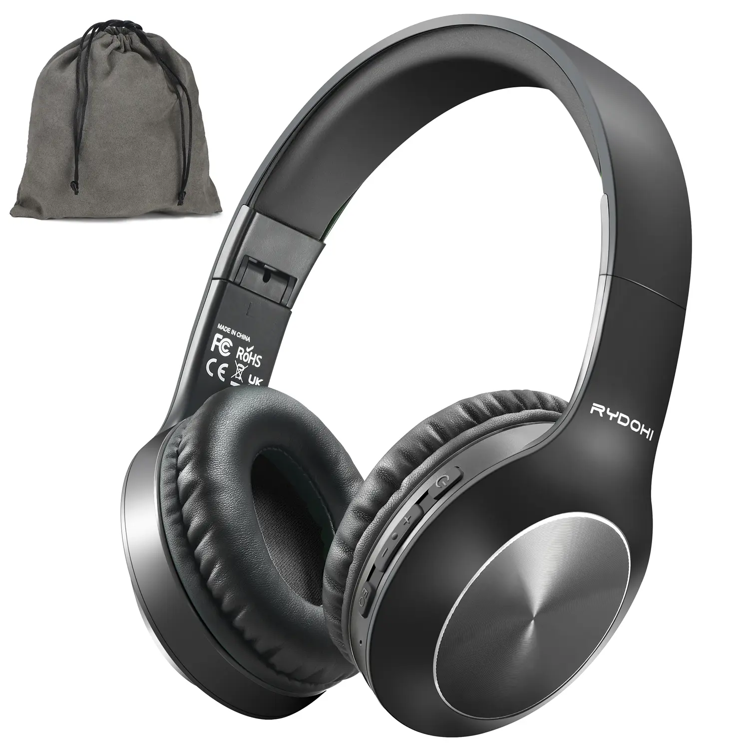 Bluetooth Headphones Over Ear, 68H Playtime and 3 EQ Music Modes Wireless Headphones with Microphone/Deep Bass, HiFi Stereo Foldable Lightweight Headset for PC Home Travel Office Audio Wired Earbud