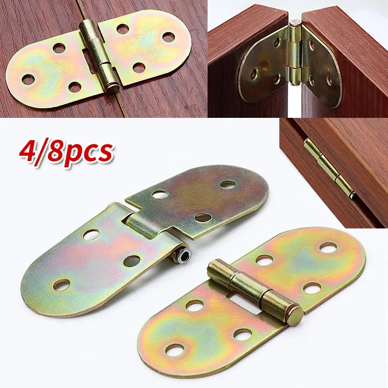 4/8pcs flip hinge, 180 degree folding tabletop hinge, furniture accessory, suitable for cabinets and tables, Cabinet Hinges, Door Hardware