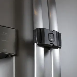 Buy one get one Free Urban August Child-Proof Refrigerator Lock with Combination - Adjustable French Door Fridge Strap Locks for Kids & Toddlers - Cabinet Safety Lock