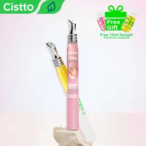 Cistto Little Honey Stick Lip Essence Oil - Peach Flavor / Honey Flavor, Suitable for Chapped and Dry Lips, 1.5g.