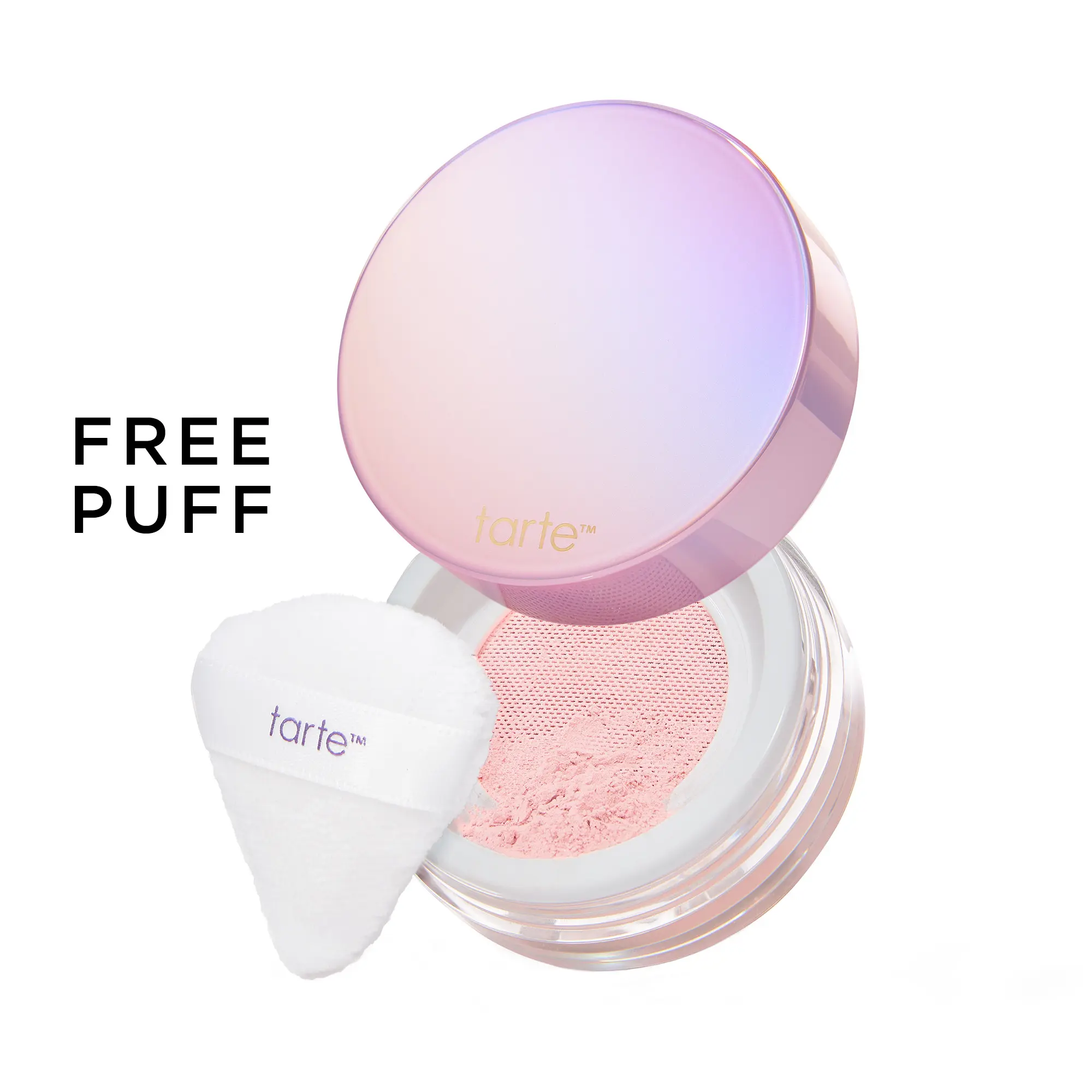 tarte creaseless loose setting powder - free setting puff tarte creaseless loose setting powder - free setting puff