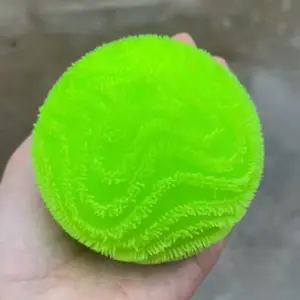 2026 Fuzz Ball Stress Ball - Plastic, Soft, Fluffy Squeeze Toy for Stress Relief, 1-Size Personal Care Accessory