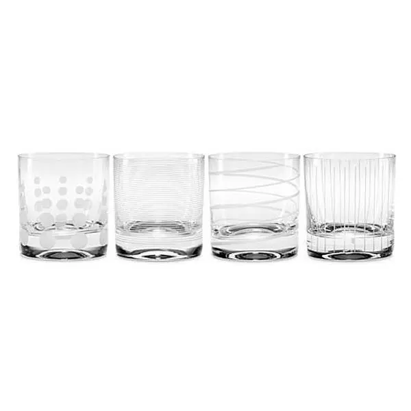 Mikasa Cheers Double Old Fashioned Glass Set of 4