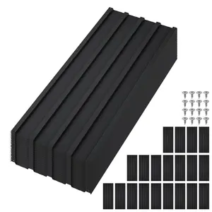 20Pcs Metal Roofing Panels for Carport, Heavy Duty Metal Carport Kits, Galvanized Steel Corrugated Panels, for Patio Outdoor Garden, 42.52 in x 16.77 in,Black