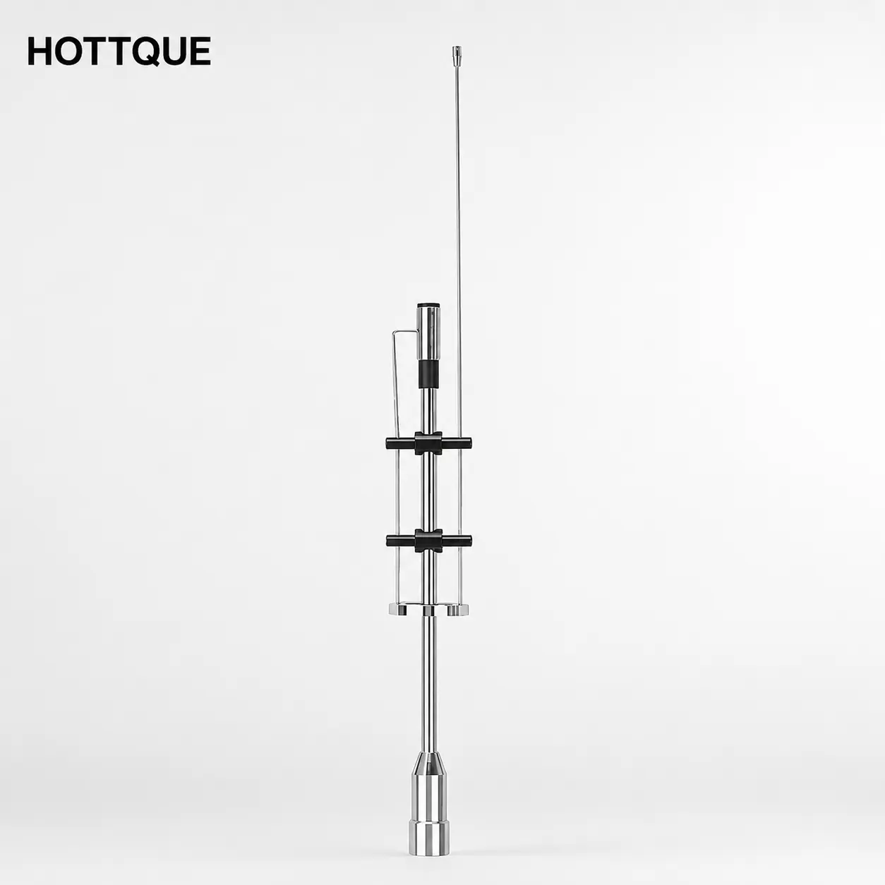 15.7 Inch Vehicle Radio Antenna, Compact Metal Screw-On Mobile Radio Antenna for Truck, Jeep, SUV, Off-Road Driving, Camping and Outdoor Communication
