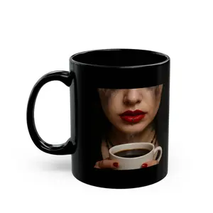 Caffeine is Your Latest Fashion Mug | Elder Emo Coffee Cup | Black | 11 oz