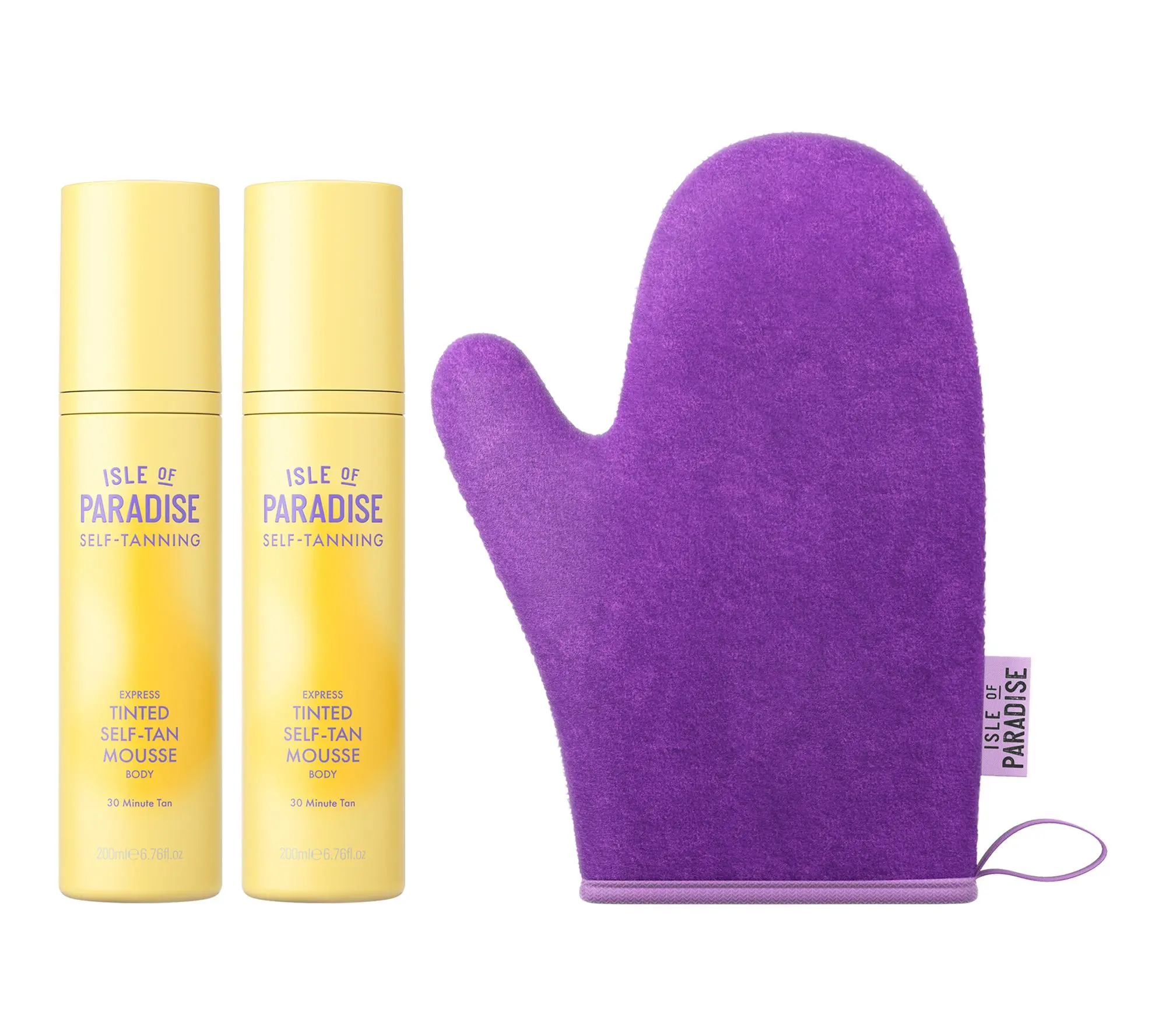 Isle of Paradise Express Mousse Duo with Mitt Tanning Mitt
