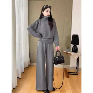 Original Knit Trio| Duster Coat & Sleeveless Top| Cross-Border Collection