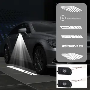 Mercedes-Benz LED rearview mirror welcome lamp projection lamp car rearview mirror decorative lamp adapts to W222/W205/W213/W253/C-class/E-class/S-class/GLC/AMG GT and other market-sold models