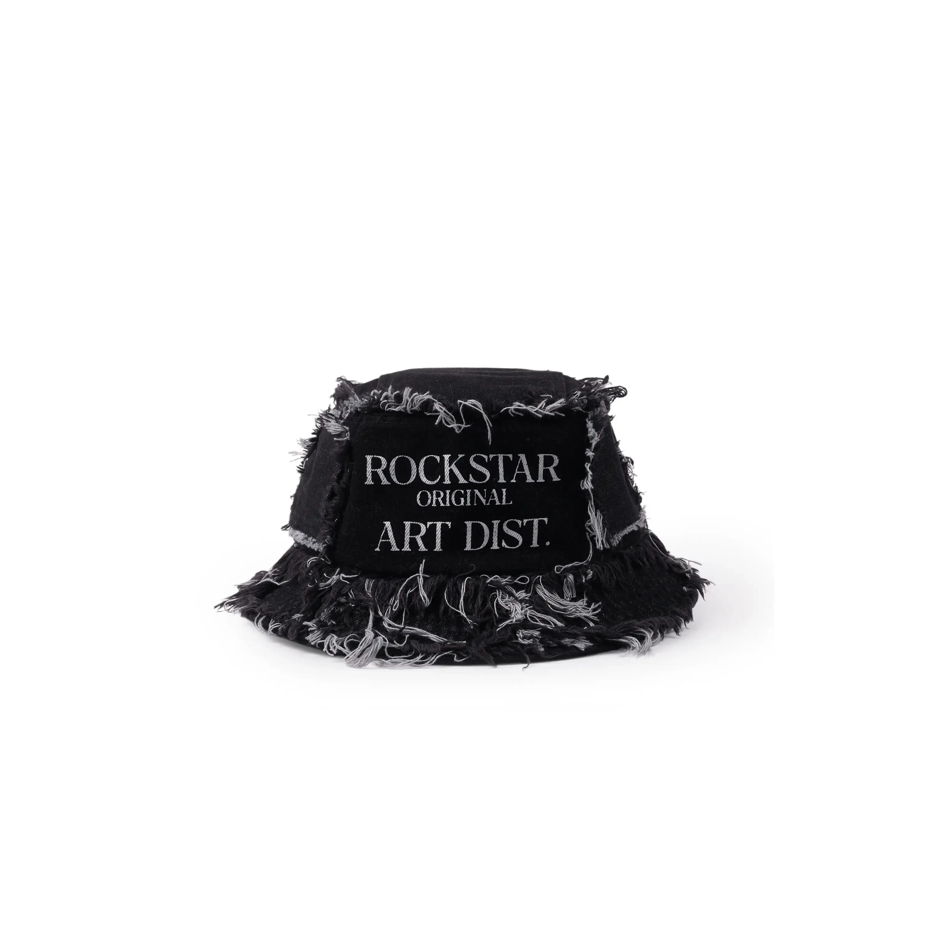 Teamber Black Patchwork Bucket Hat