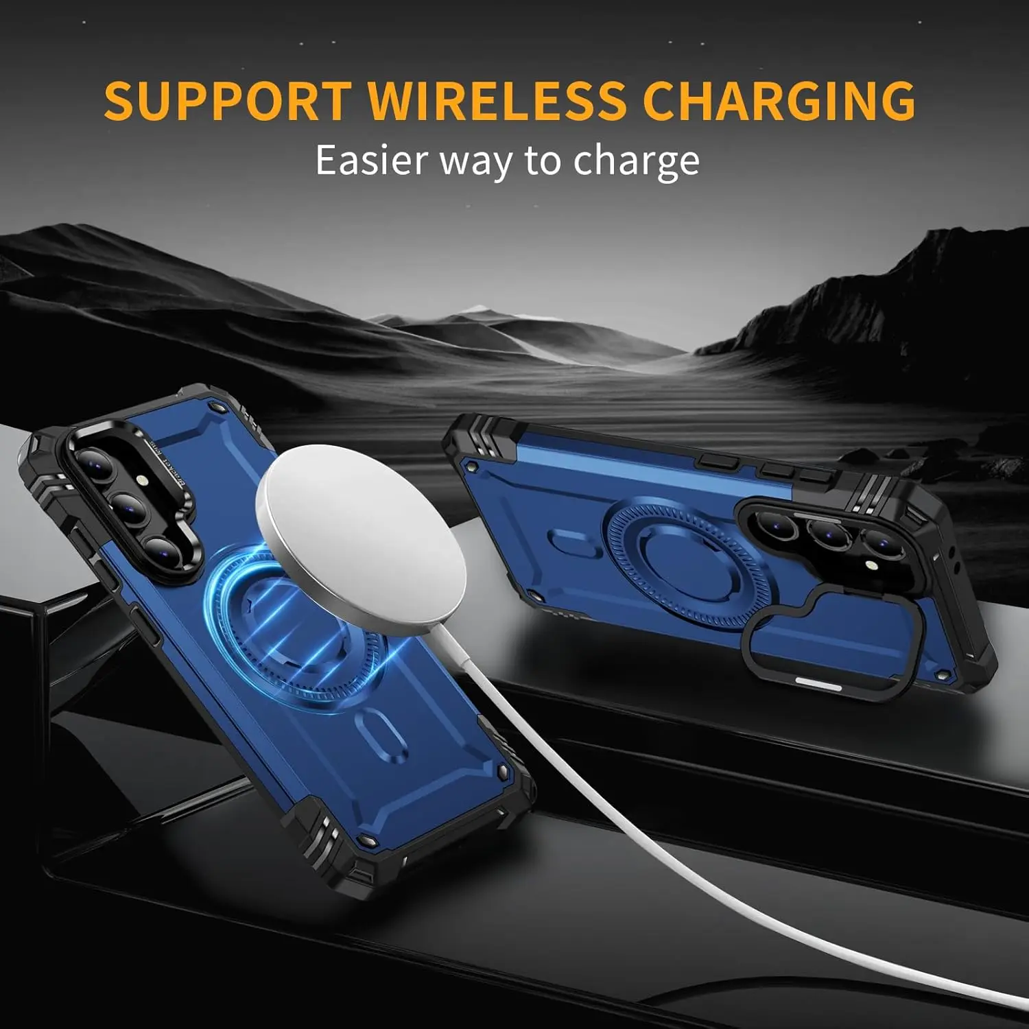 for Samsung Galaxy S24 ultra, Compatible with MagSafe, Double Military-Grade Protective, Camera Built-in Metal Stash Stand, Shock-Proof Phone Case Protection Cover, Accessories, Smartphone,summerwins
