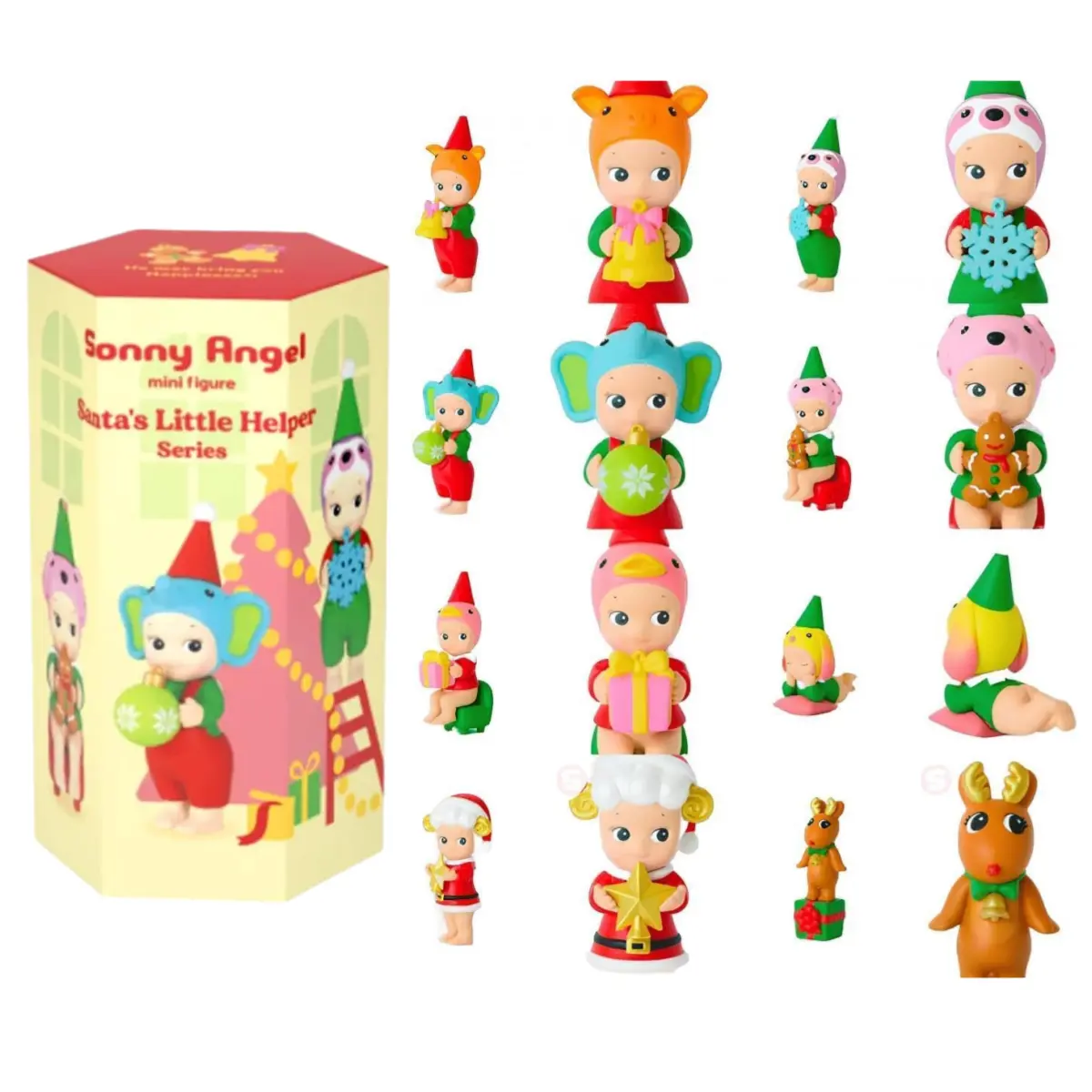 Sonny Angel Santa's Little Helper Series - 1 Sealed Blind Box - One Assorted 2025 Chistmas Series Gift for Kids Birthday