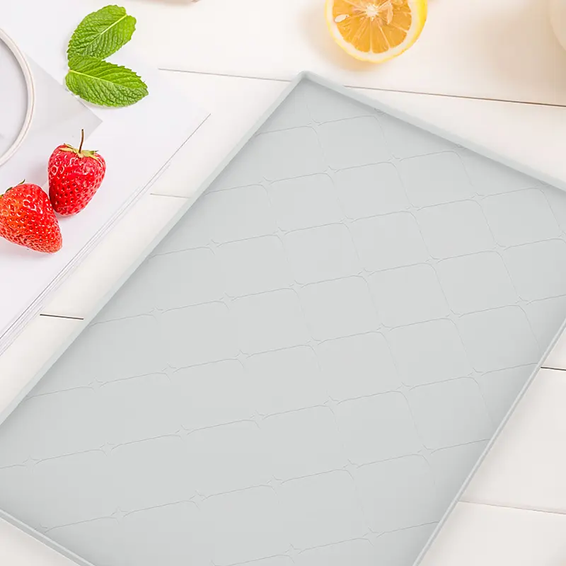 Silicone Kitchen Under the Sink Silicone Mats Waterproof Sink Mat Anti-slip Cabinet Liner Protector Mat (22 x 34)