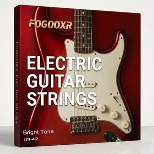FOGOOXR Electric Guitar Strings Set Slinky Nickel Wood Strings
