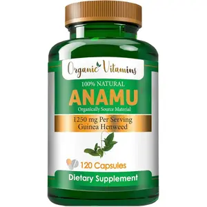 Organic Vitamins Anamu 1250mg 100% Organically Grown 120 Capsules Petiveria Allicea Natural Antioxidant Supplement Made in USA sugar control