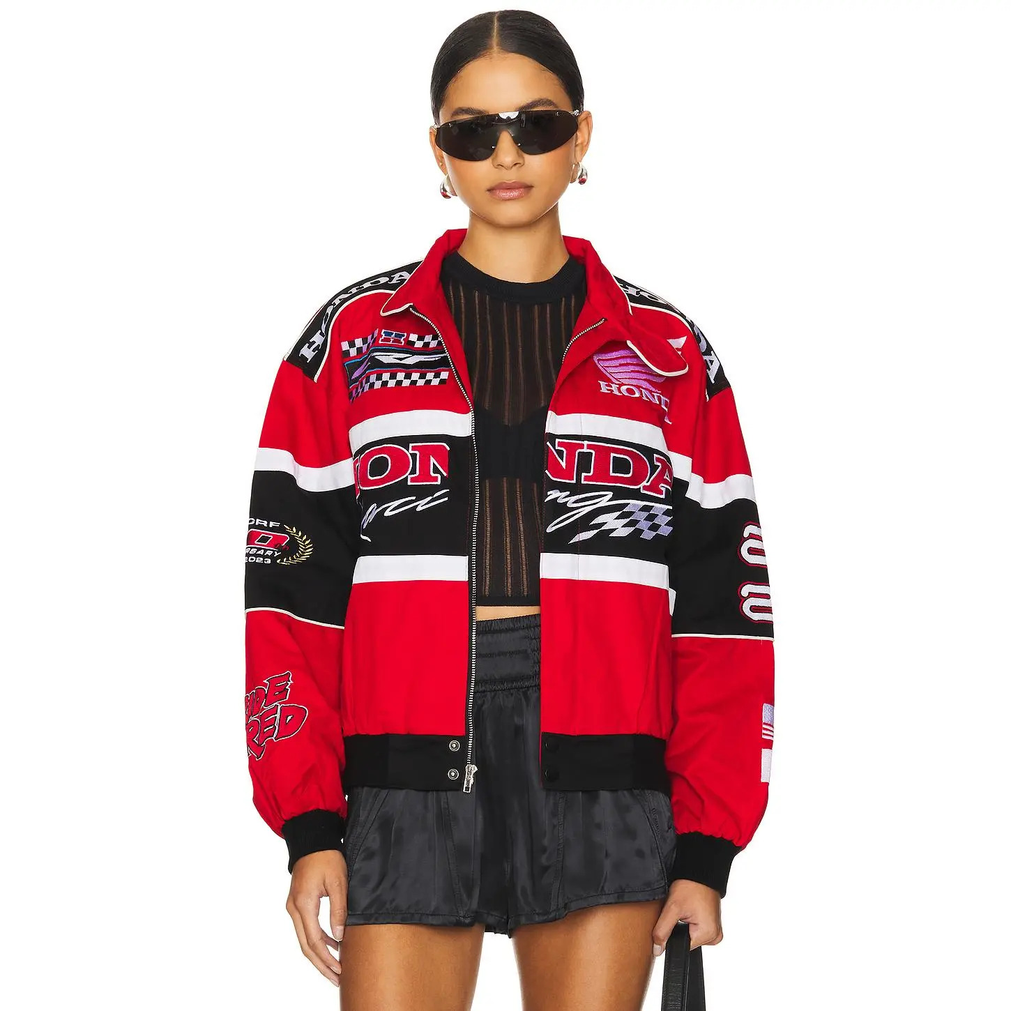 CPTN Apparel x Honda 50th Anniversary Race Jacket in Red Unisex