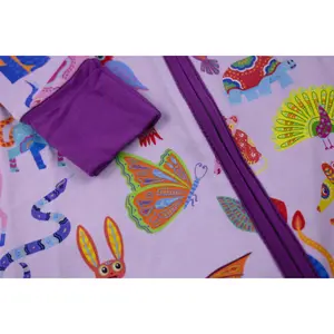 Purple Alebrije Bamboo Pajamas