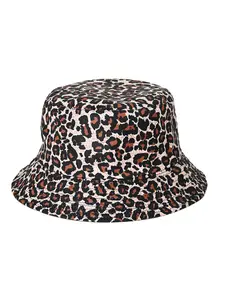 Y2K Leopard Print Bucket Hat, High Saturation Full Print Design, Versatile Fit, Couple Street Style Sun Protection Cap