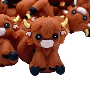 I Will Love You Until The Cows Come Home 3D Silicone Focal Beads | Cow Shape Beading & Crafting DIY Supplies