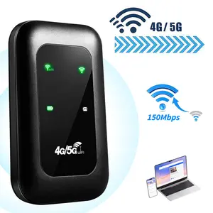 5G/4G Portable Hotspot, Dual-Band Portable WiFi, 150Mbps High Speed Pocket Router, 10 Connected Devices, Travel Router, Hotspot Device, WiFi Wireless