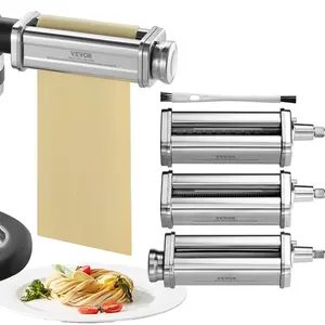 VEVOR Pasta Attachment for KitchenAid Stand Mixer, Stainless Steel Pasta Sheet Roller Attachment, Pasta Maker Machine Accessory with 8 Adjustable Thickness Knob, KitchenAid Pasta Attachment by VEVORVEVOR Super Brand Day