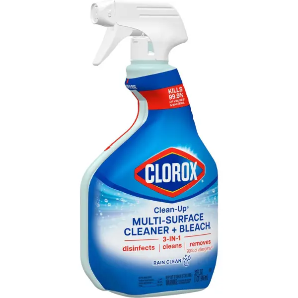 Clorox Clean-Up Multi-Surface Cleaner with Bleach, Rain Clean, Spray, 32 Fl Oz