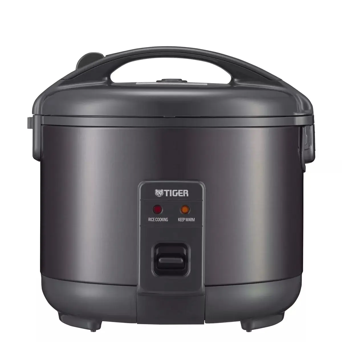 Tiger JNP-S15U-KY 8-Cup Family Kitchen Rice Cooker, Obsidian Black Plastic Build, 11.8x10.7x10.7 in, 12-Hour Keep Warm, Single Push Button Technology, Fluorine Coated Easy-to-Remove Inner Lid