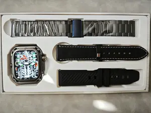 Smart Watch ULTRA AMOLED Screen Wireless Charger NFC Bluetooth Call Compass Al Vocie Outdoor Sport Tracker Stainless Steel Straps