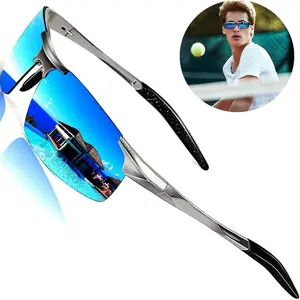 Mens Sunglasses Polarized UV Protection Retro Rectangular Frame Sun Galsses for Driving Fishing 100% UV Blocking ice blue fishing  sunglasses sunglasses  fashion Adjustable Polarized Colorblock Leopard Unisex Vintage