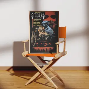Sinners (2025) Vintage Movie Poster - Horror - Vampire - Film Fans