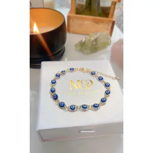 Deep Blue Evil Eye Bracelet