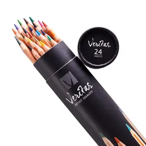 Veritas Coloring Pencils in Cylinder - Set of 24