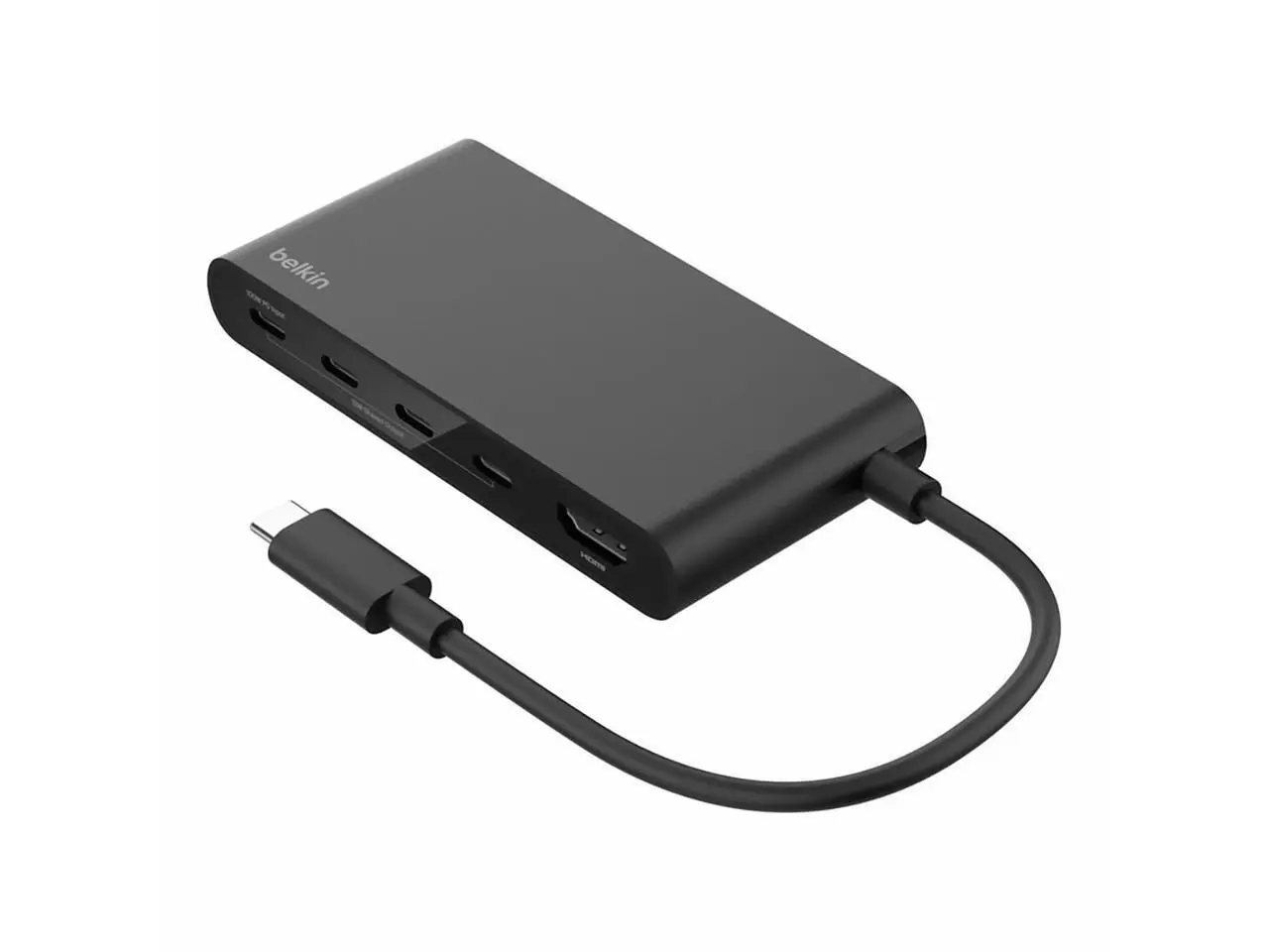 Belkin 5-Port USB-C Hub - USB-C to 4x USB-C, 1x4K HDMI - 10 Gbps - 100W - Docking Station - Black  - AVC021fqBK