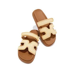 Sun Kissed Sun Slip On Sandals - Raffia