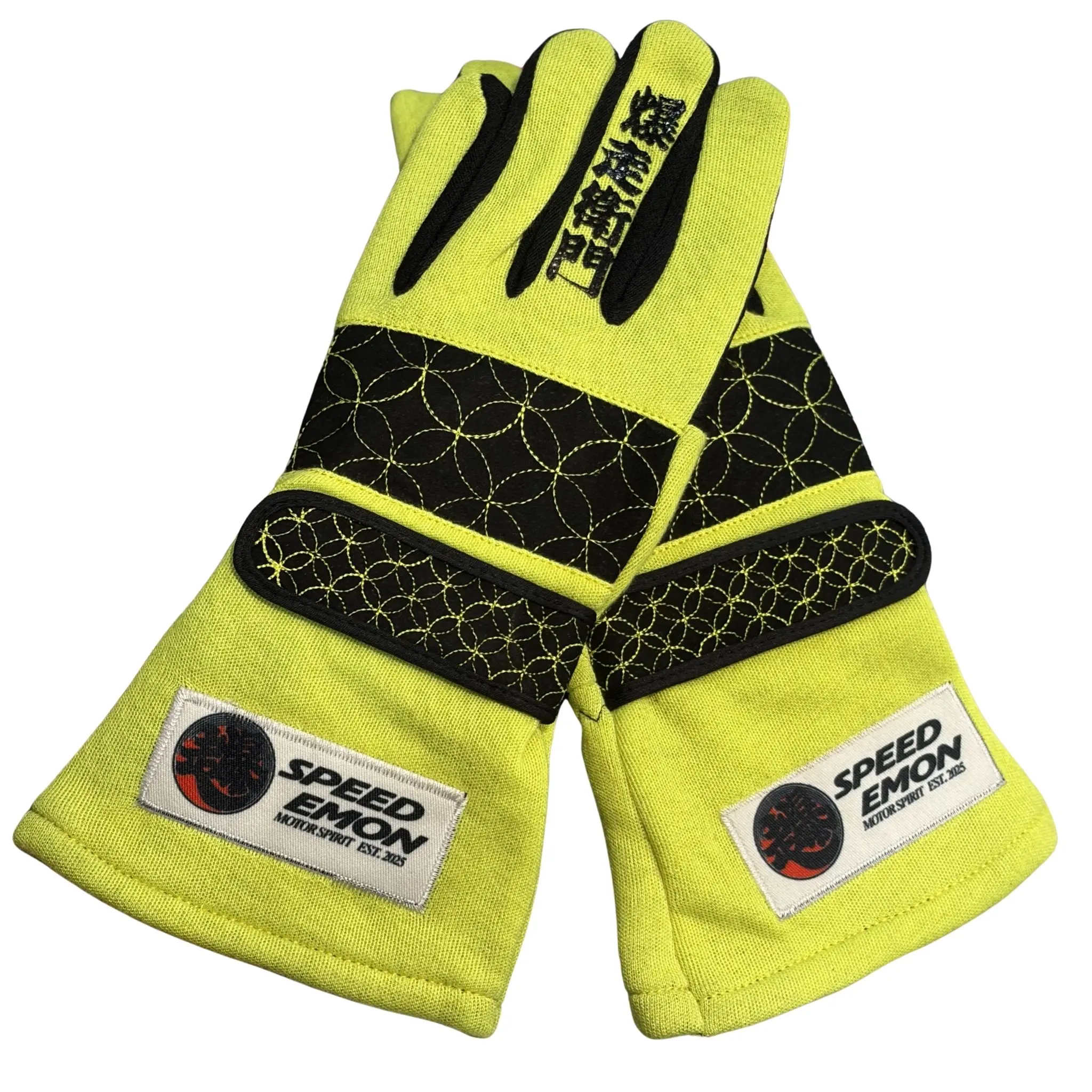 Speed Emon Sashiko Driving Gloves Reinforcement Japanese Motor Spirit Samurai