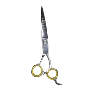 Nixcer 6.25" Professional Hair Cutting Scissors – Sharp Razor Edge, Stainless Steel, Fine Adjustment, for Men, Women & Babies (Silver)