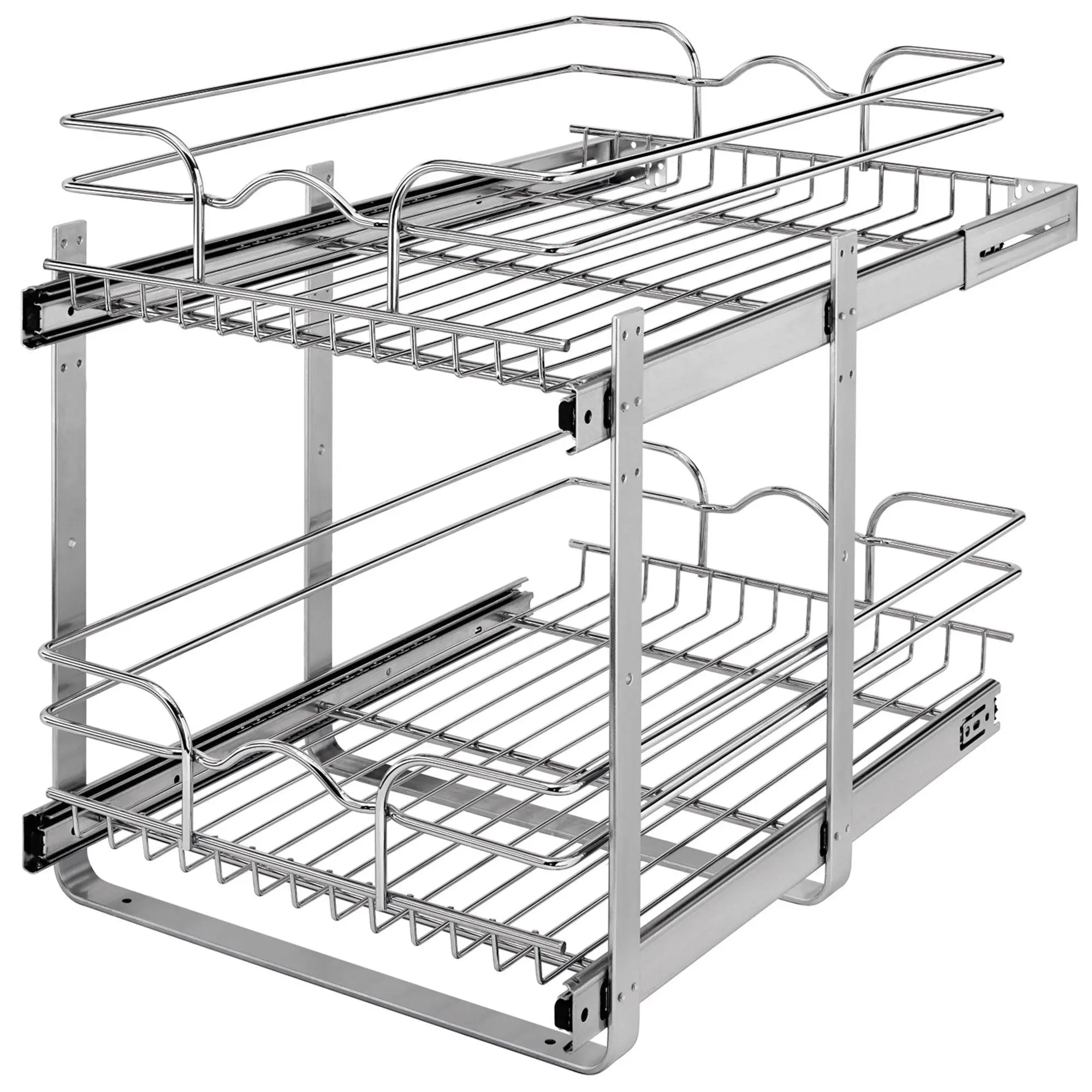 Rev-A-Shelf Kitchen Cabinet Pull Out Shelf Organizer, 15 x 22 In, 5WB2-1522CR-1