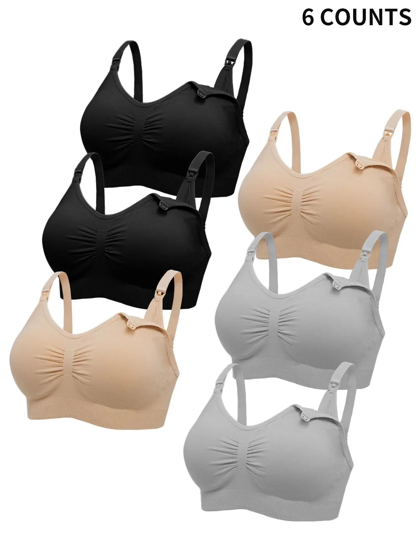 Women's Nursing Bra Set, Maternity Bras, Pregnancy Underwear, Plus Size, Comfort Fit Design, Adjustable Straps, Perfect for Breastfeeding & Daily Wear, All Season Use