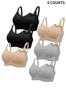 Women's Nursing Bra Set, Maternity Bras, Comfort Fit Design, Adjustable Straps, Perfect for Breastfeeding & Daily Wear, All Season Use