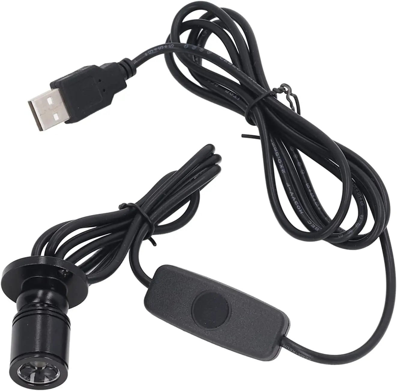 5V Dimmable LED Mini Spot Light with 6.6ft Cable, Jewelry/Indoor Picture/Art/Model Display Lights, USB Powered Spotlight for Jewelry Cabinets, Entryways, Tables Shelves (Warm White 3000K, 1 Pack)